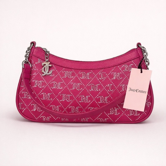Juicy Couture Handbags - NWT Juicy Couture Medium Bling Hot Pink Purse